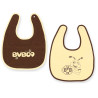 Borussia Dortmund Lätzchen 2er Set - Emma - GOTS | Babylätzchen | beige-braun | BVB 09