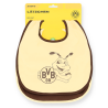 Borussia Dortmund Lätzchen 2er Set - Emma - GOTS | Babylätzchen | beige-braun | BVB 09