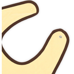 Borussia Dortmund Lätzchen 2er Set - Emma - GOTS | Babylätzchen | beige-braun | BVB 09