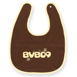 Borussia Dortmund Lätzchen 2er Set - Emma - GOTS | Babylätzchen | beige-braun | BVB 09