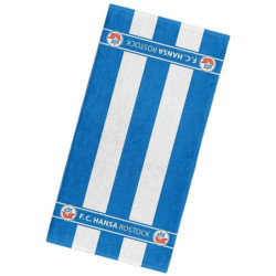 F.C. Hansa Rostock Badetuch - Blockstreifen - 70 x 180 cm Duschtuch Handtuch