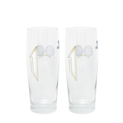 FC Bayern München 2er Set Halbeglas - Deutscher Meister 2022 - Serienmeister 0,5 l Glas FCB