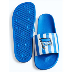 Hertha BSC Berlin Badeschuhe - Logo - blau-weiß gestreift | Badelatschen | Badeschlappen | HBSCB - Gr. 37 bis 47