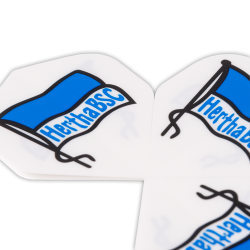 Hertha BSC Berlin Dartpfeil Flights 3er Set Dartflights blau-weiß