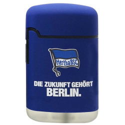 Hertha BSC Berlin Sturmfeuerzeug Rubber - Logo - blau Jet Feuerzeug Lighter