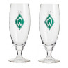 SV Werder Bremen Pilstulpe - Raute - 2er Set | Pilsglas | Bierglas | Glas | SVW