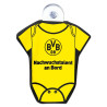 Borussia Dortmund Autoschild - Nachwuchstalent an Board - mit Saugnapf Autoscheiben Hänger Babybody BVB 09