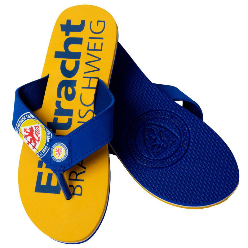 Eintracht Braunschweig Flip Flop Größe 40/41 Badelatschen | Badeschlappen BTSV