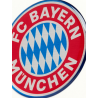 FC Bayern München Autoaufkleber 2er Set - 3D Logo - rot/schwarz Sticker Aufkleber FCB