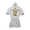 FC Bayern München Autotrikot 2022/23 Weiß Mini Kit  Away Auto Trikot mit Saugnapf FCB