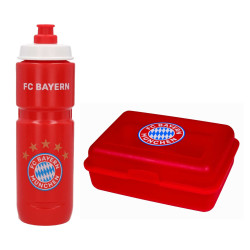 FC Bayern München Trinkflasche + Brotdose im Set FCB