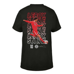 FC Bayern München Kinder T-Shirt Schriftzüge - Leroy Sané - schwarz Shirt FCB - diverse Größen