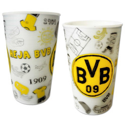 Borussia Dortmund Kinder Zahnpflege Set - Kritzel - (EMMA-Zahnbürste + Zahnputzbecher) BVB 09