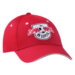 RB Leipzig Kinder Club Cap Rot mit weißem Frontpanel Basecap kids Schildmütze Kappe RBL