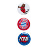 FC Bayern München Kinder Button 3er Set - Logo + Berni + FCB - Anstecker