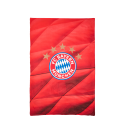 FC Bayern München Bettwäsche Set - 5 Sterne - rot 3-teilig (Kissen- und Deckenbezug + Spannebettlaken) FCB
