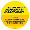 Borussia Dortmund Schokoladen Adventskalender mit Autogrammkarten & Poster - Plus Aufkleber & Lesezeichen