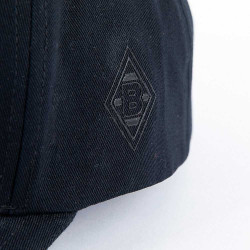 Borussia Mönchengladbach Kinder Cap - Black-In-Black - Kappe Basecap Schildmütze BMG