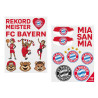 FC Bayern München Fan-Tattoos 2er Set Gesichtsaufkleber temporäre Tattoos FCB
