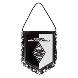 Borussia Mönchengladbach Autobanner schwarz-weiß Wimpel 12 x 14 cm Banner BMG