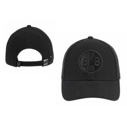 Borussia Dortmund Kappe - all black - Cap schwarz Basecap BVB 09