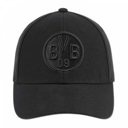 Borussia Dortmund Kappe - all black - Cap schwarz Basecap BVB 09