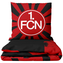 1. FC Nürnberg Bettwäsche - Sonne Skyline - 2-teilig 135 x 200 cm FCN