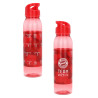 FC Bayern München Trinkflasche - Signature - 2023/24 rot/transparent Tritan Flasche Unterschriften FCB