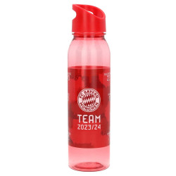 FC Bayern München Trinkflasche - Signature - 2023/24 rot/transparent Tritan Flasche Unterschriften FCB