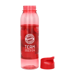 FC Bayern München Trinkflasche - Signature - 2023/24 rot/transparent Tritan Flasche Unterschriften FCB