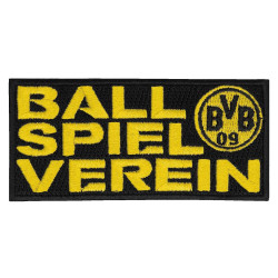Borussia Dortmund Aufnäher - Ballspielverein - schwarz Patch | Aufbügler BVB 09