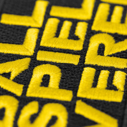 Borussia Dortmund Aufnäher - Ballspielverein - schwarz Patch | Aufbügler BVB 09