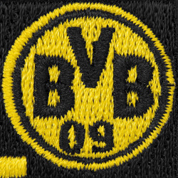 Borussia Dortmund Aufnäher - Ballspielverein - schwarz Patch | Aufbügler BVB 09