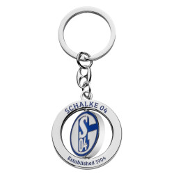FC Schalke 04 Schlüsselanhänger - Spinner Logo - Dreh Anhänger | S04