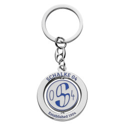 FC Schalke 04 Schlüsselanhänger - Spinner Logo - Dreh Anhänger | S04
