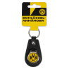 Borussia Dortmund Schlüsselanhänger Lederoptik mit Emblem Anhänger Logo BVB 09