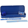 FC Hansa Rostock Schulset 6-teilig mit Lineal Anspitzer Radiergummi Metallbox und Bleistiften FCH
