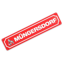 1. FC Köln Blechstraßenschild - Müngersdorf - Metallschild | Schild | Blechschild | Straßenschild