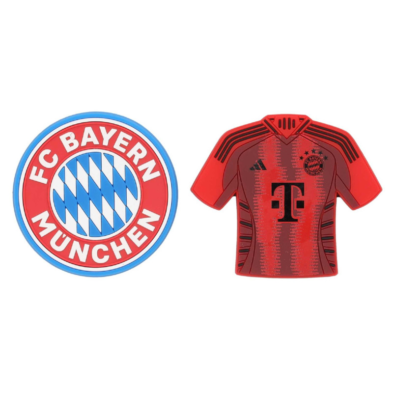 FC Bayern München Magnet 2er Set - Logo & Trikot - Kühlschrankmagnet FCB