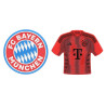 FC Bayern München Magnet 2er Set - Logo & Trikot - Kühlschrankmagnet FCB