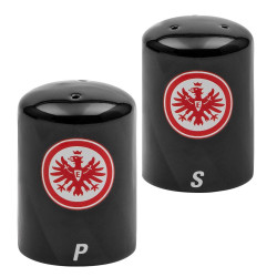 Eintracht Frankfurt Salz- & Pfefferstreuer - Streifen - schwarz 2-teilig SGE