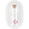 FC Bayern München Schnuller - Glow in the Dark - 0-6 Monate nachtleuchtend Silikon 2er Set FCB