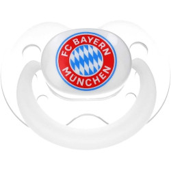 FC Bayern München Schnuller - Glow in the Dark - 6-18 Monate nachtleuchtend Silikon 2er Set FCB