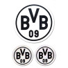 Borussia Dortmund Metallspardose eckig Spardose | Sparbüchse - Plus 3er Aufkleber BVB 09
