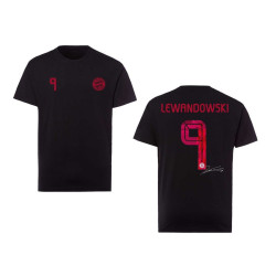 FC Bayern München Kinder T-Shirt - Lewandowski - schwarz FCB Shirt Gr. 116
