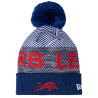 RB Leipzig New Era Kinder Bommelmütze - Dynamischer Bulle - Beanie kids Wintermütze Mütze mit Bommel RBL