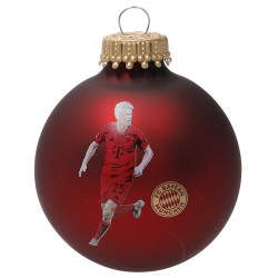 FC Bayern München Christbaumkugel Player 3er Set rot Ø 6 cm Weihnachtskugel FCB