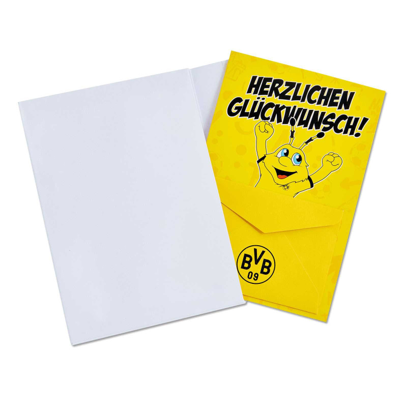 Borussia Dortmund Geldscheinkarte Emma - Herzlichen Glückwunsch! - Glückwunschkarte Geburtstagskarte Karte BVB 09