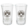 Borussia Dortmund Schnapsbank mit 4 Schnapsgläsern | Pinnchenbank | BVB 09