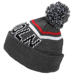 1. FC Köln Bommelmütze - Retro Reflective - anthrazit meliert Mütze mit Bommel | Strickmütze
